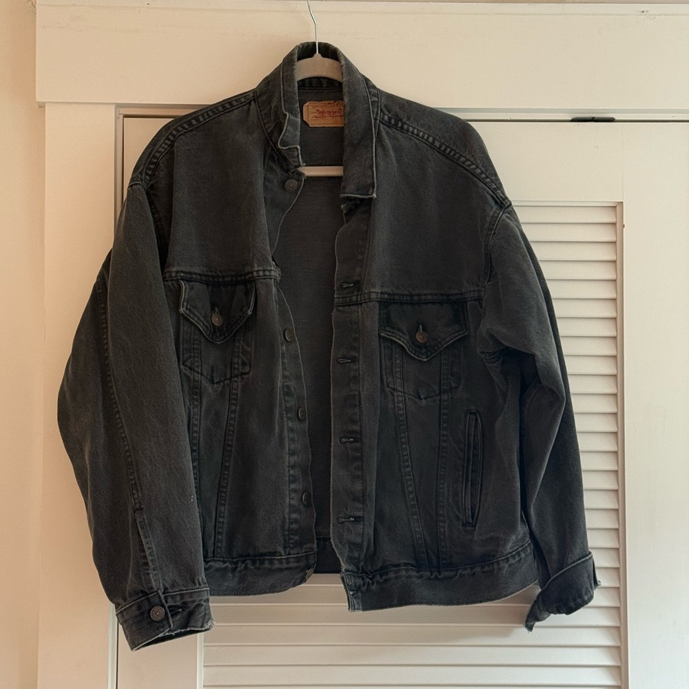 Vintage Levi's Aged Black Denim Jacket